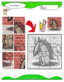 Kes Yapıştır Çalışma Sayfaları